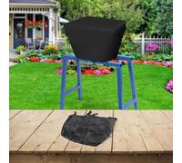 FUBESK Funda para trituradora de frutas al aire libre para exprimidor manual de manzanas, protector de polvo Oxford 600D con hebillas resistentes al viento, 15 x 13 x 15 pulgadas, color negro