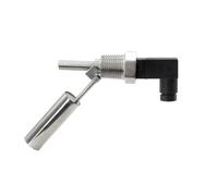 FUBESK Interruptor flotante de montaje lateral de acero inoxidable, sensor de nivel de agua para aplicaciones automotrices industriales y domésticas, rosca G1/2, capacidad de contacto de 10 W/50 W