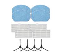 FUBESK Juego de cepillos laterales para fregona para Nedis Wifivcr001Cbk | Kit de accesorios de repuesto