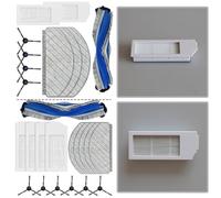 FUBESK Juego de paños de repuesto para cepillo principal ECOVACS DEEBOT N20 N20 PLUS PRO PLUS, piezas de nailon y microfibra para una limpieza eficiente del hogar, B