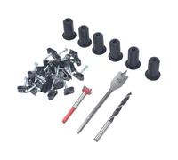 FUBESK Kit de enrutamiento de cables con anillos de cable de silicona de 1 pulgada y clips de pared, instalación limpia en hogares y caravanas, arranque de retroceso, montaje de arranque, desbrozadora