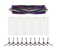 FUBESK Kit de filtro de cepillo lateral de rodillo principal M9, E20 Plus, Vcr S10 Plus, Nere10S, A8, Aurum para Pro 6241 para piezas de aspiradora