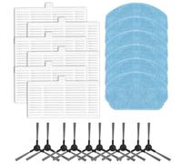 FUBESK Kit de filtro de repuesto, cepillo lateral y almohadilla de fregona para Mamnv Br150 Br151, para Onson, para Gttvo y Manvins para robot G20, accesorios de piezas de aspiradora