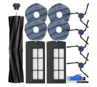 FUBESK Kit de piezas de repuesto para Eufy Clean X9 para aspiradora robot Pro, incluye cepillo de rodillo principal, 4 cepillos laterales, 2 filtros HEPA y 4 paños de fregona con herramientas de