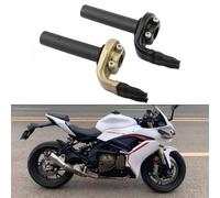 FUBESK LatoYard - Acelerador del acelerador de motocicleta con mango de giro rápido, accesorios de motocross, color dorado