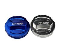 FUBESK LatoYard - Cubierta decorativa para depósito de combustible para motocicleta, aleación de aluminio, color plateado