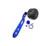 FUBESK Mango de brazo basculante de fibra de carbono extendido y carretes de cebo, conjunto de perilla de alimentación de 110 mm de longitud con tornillos y junta, accesorio ligero para carrete de