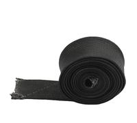 FUBESK Manguera de calor de fibra de vidrio negra para aislamiento térmico 500, ignífuga, manguera de calefacción para protección, 2 m de longitud