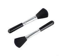 FUBESK Model Making Juego de cepillos antiestáticos, herramienta de limpieza de cerdas suaves para superficies delicadas y electrónica, plumero de mano negro de 14,5 cm para eliminar el polvo, paquete