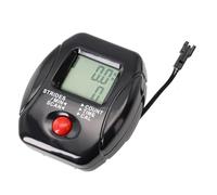 FUBESK Monitor de pantalla LCD paso a paso con monitor de fitness, distancia de tiempo digital de calorías con instalación, para máquinas de escaleras de plástico negro