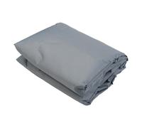 FUBESK Outdoor For Cat House Cover 210D Oxford - Valla impermeable para mascotas para protección de jaula de perro con enrollable para puerta y cordón gris, 72 x 72 x 181 cm, kit de iniciación de