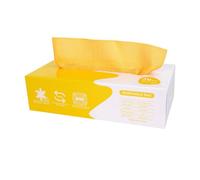 FUBESK Paño dispensador de platos en caja, 20 x 20 cm, para fibra ultrafina para lavavajillas de cocina, 6 colores (gris nube clara, para amarillo naranja, rosa sakura, azul corazón marino, verde