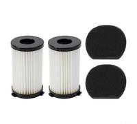 FUBESK Paquete de 2 filtros de repuesto BS1948cb y para aspiradoras Ariete Handy 2761 2759 RBT, malla de plástico, 5,9 cm x 9,8 cm, diseño blanco y negro