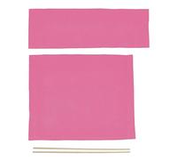 FUBESK Paquete de 2 fundas de lona para sillas de director con varillas de madera, fundas de repuesto y fundas traseras de 48 x 38 cm, protectores lavables para muebles de exterior, maquillaje, pesca