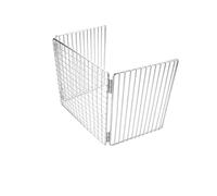 FUBESK Parrilla plegable de acero inoxidable de 50 x 20 cm con bolsa para barbacoas al aire libre, camping y viajes, compatible con hoguera y parrilla