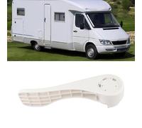 FUBESK Pedal ergonómico de inodoro para caravana, inodoro de descarga directa, reposapiés de repuesto blanco con diseño de línea recta, instala accesorio de baño que ahorra espacio, perilla de palanca