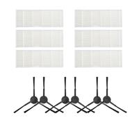 FUBESK Piezas de repuesto para aspiradora Tikom G8000 para Pro, para Honiture para G20, cepillo de rodillo, cepillos laterales, filtros, almohadillas de fregona, kit de accesorios de limpieza robot