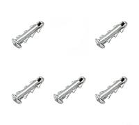 FUBESK Plomo de cebo de erizo de mar en forma de ancla con gancho de bloqueo para pesca en agua salada, plata, 1/8 onzas, 5 piezas (5 piezas)