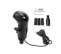 FUBESK Pomo de palanca de cambios USB de alta y baja para Logitech G25 G27 G29 G920 G923 y para Thrustmaster Th8A, palanca de cambios de carreras de 18 velocidades Pc Ets2 perilla de palanca de