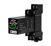 FUBESK Relé de tiempo de pantalla digital con retardo ajustable 01S-99H, 8 pines, 12 V CC, 5 A 250 VCA capacidad de contacto para control de automatización
