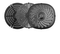 FUBESK Sartén para freidora de aire para separador de alimentos, accesorios divisores de cocina, alfombrilla perforada antiadherente para Philips Airfryer HD9270/9280