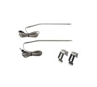 FUBESK Sonda de carne de acero inoxidable y clip de repuesto para Thermopro Tp25 Tp27, sensor de temperatura 304 con diseño reductor de parrilla