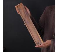 FUBESK Soporte para tazas de té de madera de nogal para ceremonia de té, estante de secado de 40 cm con superficie de listones para un drenaje rápido y circulación del aire