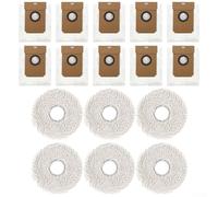 FUBESK Suavidad superior, capacidad máxima de polvo, bolsas de polvo, kit de paño de limpieza para Cecotec para Conga 11090(B)