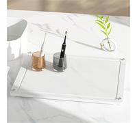 FUBESK Tapete absorbente de piedra de secado de diatomita, 30 x 40 cm, secado rápido y absorbente de agua, platos y plantas, color blanco