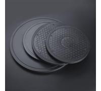 FUBESK Tocadiscos de plástico con rodamiento giratorio Lazy Susan para almacenamiento de cocina, base giratoria de 360 grados con rodamiento de bolas, para tamaños de 20 a 40 cm