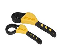 Fuchooky - 2 llaves de correa multiusos ajustables de goma de 6 y 8 pulgadas para mantenimiento del coche (Yellow)