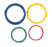 Fuchooky 4 Pcs Set AC Copper Pipe Bender 1/4in 3/8in 1/2in 5/8in 13ft Long PE Plastic Built in Tube Bending Tool