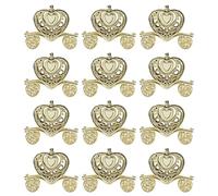 Fuchooky Cajas de dulces de plástico con forma de corazón de 12 paquetes, 4.1x3.5x1.3 pulgadas, para suministros de fiesta de San Valentín de bodas