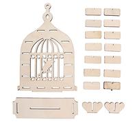 Fuchooky Estilo de jaula de pájaros Posente de postres de madera Pantalla reutilizable personalizable para la decoración de la fiesta de cumpleaños de la boda Candy Chocolate Paste