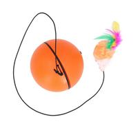 Fuchooky Interactive Cat Ball Toys Automatic Intelligent Rolling Ball Relieve Boredom Bite Self Rotating Toy Balls for Cats (Orange)