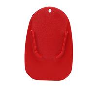 Fuchooky Pad, la almohadilla de pata de la motocicleta, la placa de soporte antideslizante de ABS universal para la estabilidad de estacionamiento se adapta a cruceros bicicletas d (Rojo)