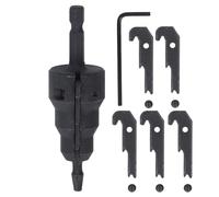 Fuchooky Power Conduit Reamer 1/4 Inch Shank High Carbon Steel Pipe Reamer Tool Kit with 5 Blades