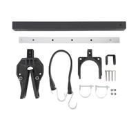 Fuchooky Soporte de motor ajustable resistente para motor fueraborda de 23 a 35 pulgadas con soporte de rodillo kit de instalación profesional