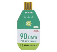 Fuchooky USB Temperature Data Logger Recorder IP67 Water sturdy Disposable PDF Temperature Data Logger for Cold Chain Transportation (90 Days)