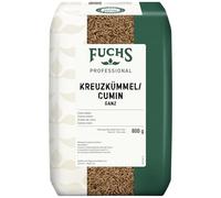 Fuchs Professional - Comino entero | 800 g en bolsa reciclable | Sabor picante y aromático para platos de curry, chiles y carne | Calidad profesional para consumidores a granel y gastronomía