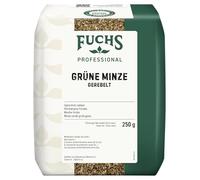Fuchs Professional - Hierbabuena frotada | 250 g en bolsa reciclable | Para platos orientales y abundantes | Calidad profesional para consumidores a granel y gastronomía