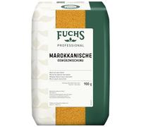 Fuchs Professional: mezcla de especias para Marruecos | Condimento marroquí para cuscús, arroz o garbanzos | Calidad profesional para consumidores a granel | 0,9 kg en bolsa reciclable