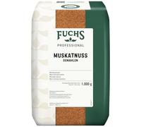 Fuchs Professional - Nuez moscada molida | 1 kg en bolsa grande | Condimento ideal para platos y guisos de patatas | Para consumidores a granel y gastronomía y restaurantes