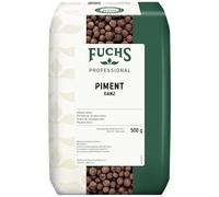 Fuchs Professional - Pimienta de Jamaica entera | 500 g en bolsa reciclable | Condimento para carne, encurtidos y verduras en escabeche | Calidad profesional para consumidores a granel y gastronomía