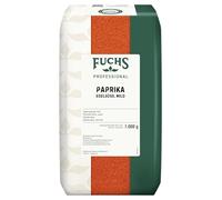 Fuchs Professional - pimientos dulces suaves | 1 kg en bolsa reciclable | Condimento suave para gulash, salsas y salsas | Calidad profesional para consumidores a granel y gastronomía