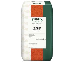 Fuchs Professional - pimientos dulces suaves | 1 kg en bolsa reciclable | Condimento suave para gulash, salsas y salsas | Calidad profesional para consumidores a granel y gastronomía