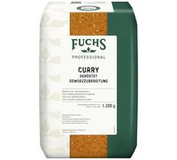 Fuchs Professional: preparación de especias para curry tostado | curry en polvo con sabor tostado | calidad profesional para consumidores a granel | 1,2 kg en bolsa reciclable