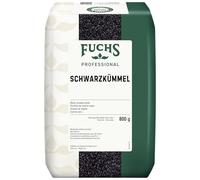 Fuchs Professional - Semillas de comino negro | 0,8 kg en bolsa reciclable | Como aderezo, ideal para verduras, curry o pan | Calidad profesional para consumidores a granel