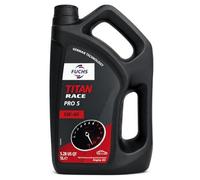 FUCHS TITAN RACE PRO S 5W-40 Aceite Motor 5L, 100% Sintético Ester/PAO, Alto Rendimiento, API SN/SM/SL, Motorsport, Track Day, Protección Antidesgaste, Motores Turbo y Deportivos