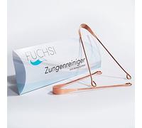 fuchsi 2 pcs Limpiador Lingual | Limpiador Lingual Natural contra el Mal Aliento | Extremadamente Efectivo | 100% Cobre Antibacteriano | remedio casero | raspador Lingual Limpiador bucal Mal Aliento